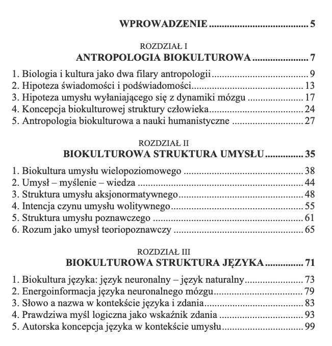 Spis treści